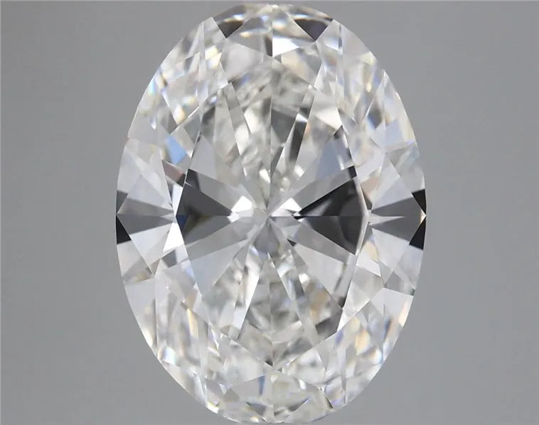 5.00ct Oval Lab Grown Diamond (Colour F, Clarity VVS2, IGI Certified)