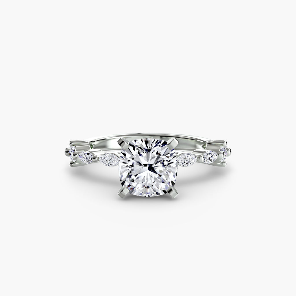 Solitaire with Eternity Pavé