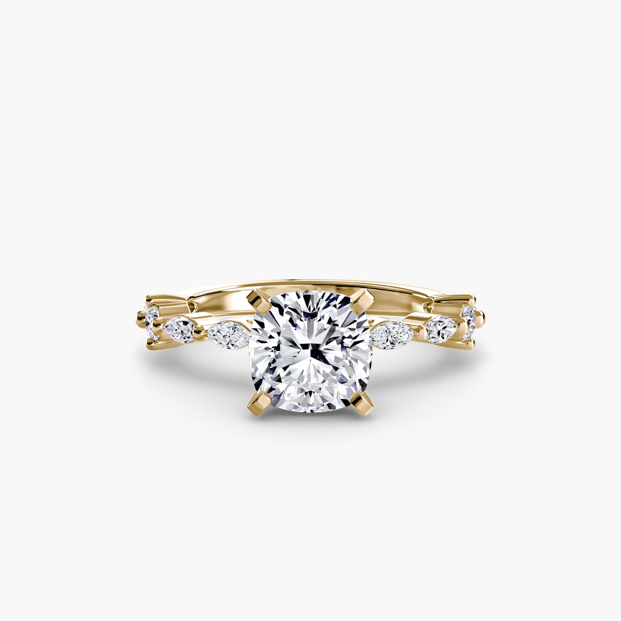 Solitaire with Eternity Pavé
