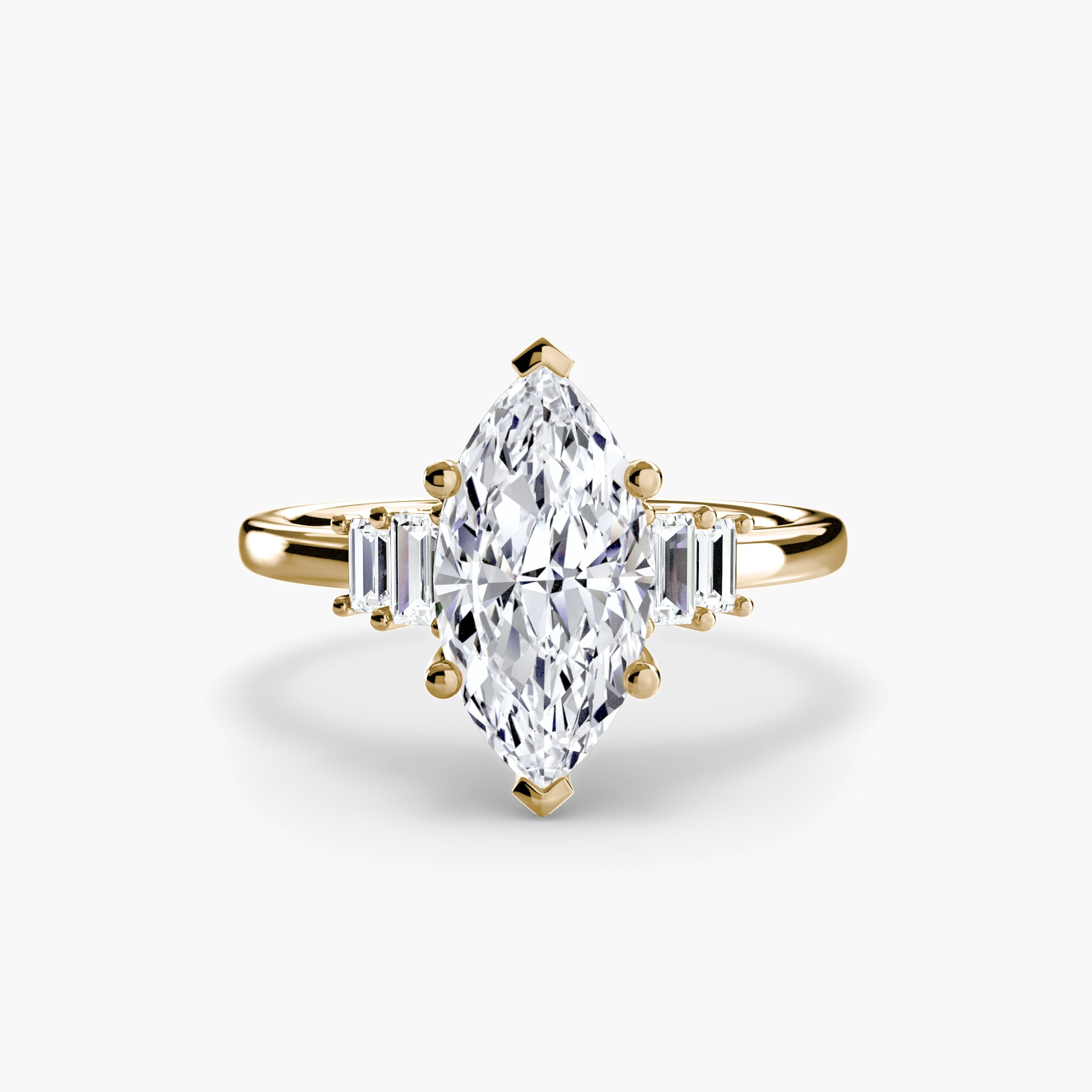 Baguette Accent Solitaire